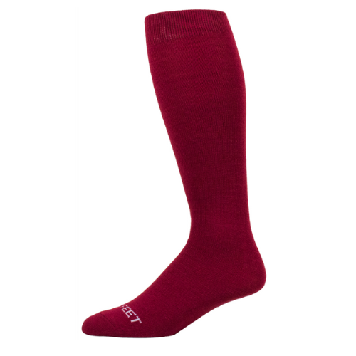 Pro Feet Performance Multi-Sport Polypropylene Sock - Maroon