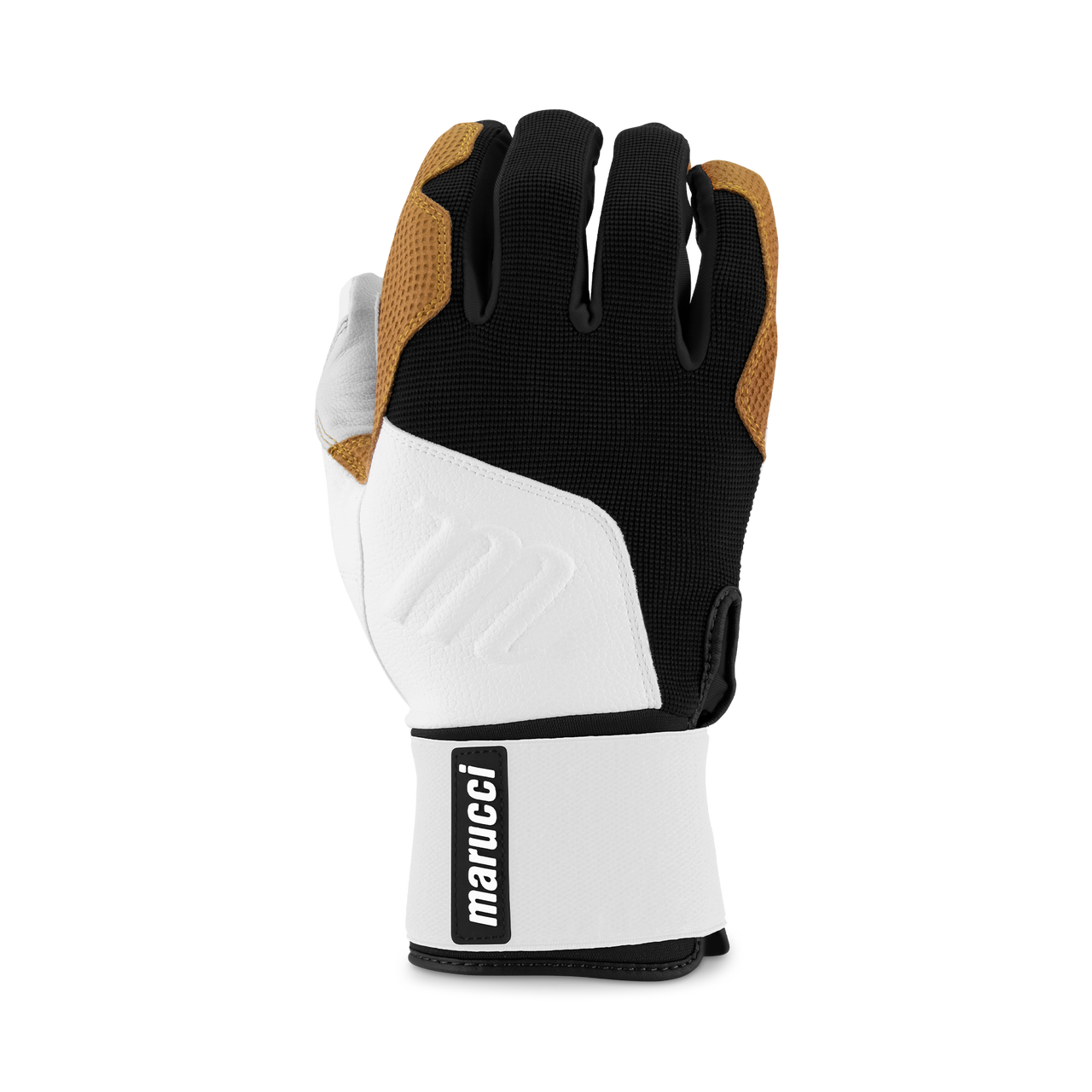 Marucci Blacksmith Full Wrap Batting Gloves White/Black
