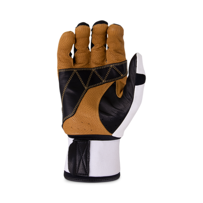 Marucci Blacksmith Full Wrap Batting Gloves White/Black