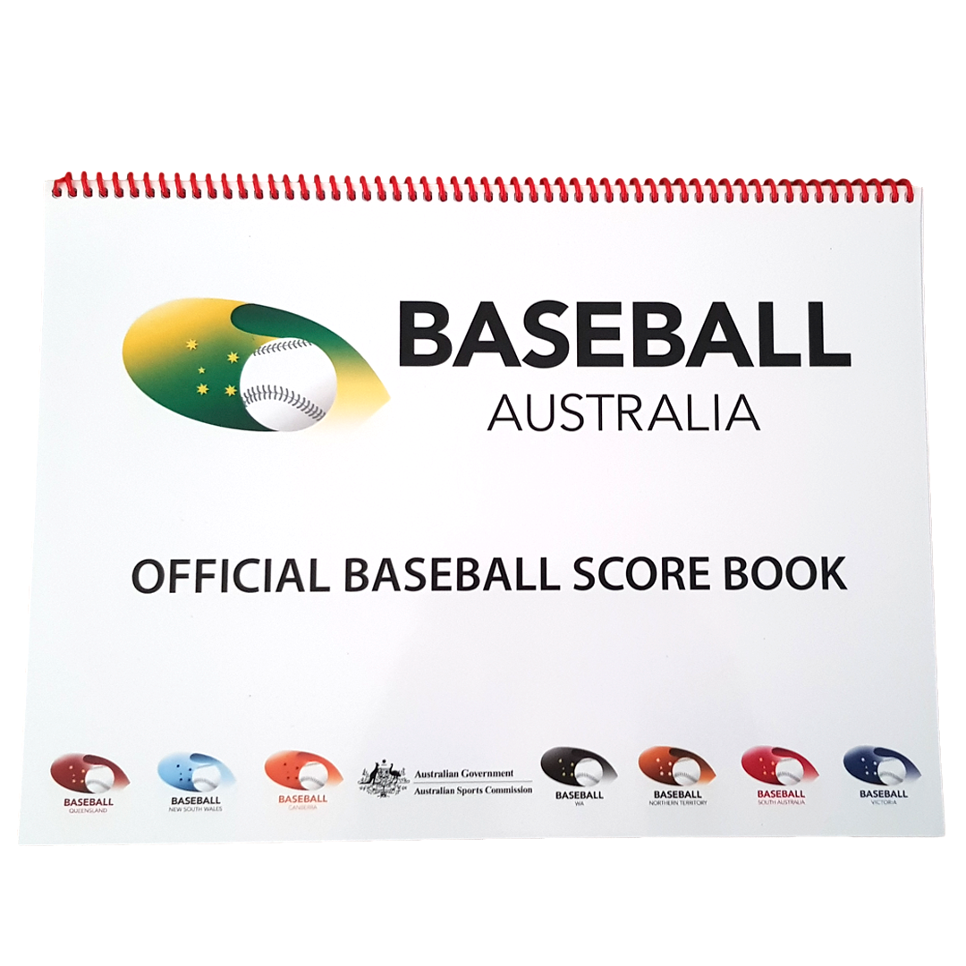 Baseball Australia Official Baseball Score Book - 12 Batter - Base 2 Base 